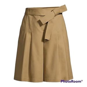 LAFAYETTE 148 NEW with Tags Arthur Pleated Tie Shorts Size 12
